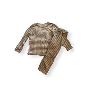 Rylee + Cru striped tee & pants set